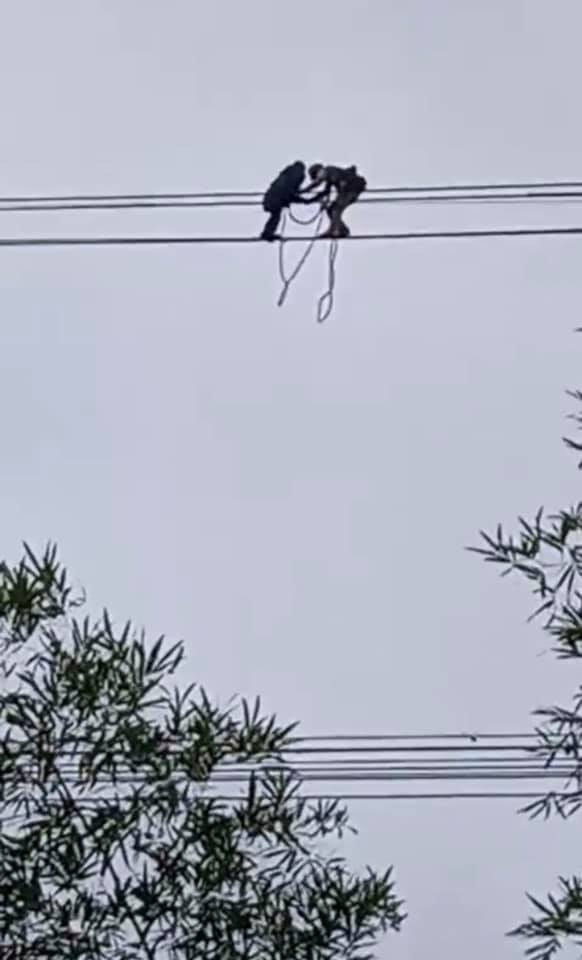 Lực lượng cứu hộ rất khó khăn đề tiếp cận.