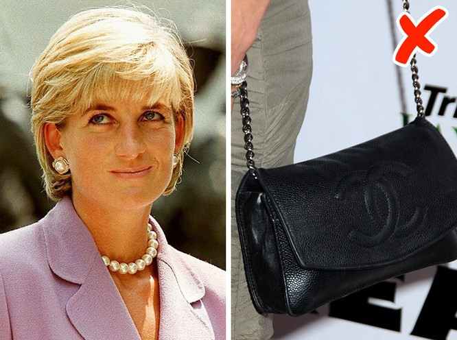9. Công nương Diana đã đoạn tuyệt với Chanel vì lý do cá nhân: Vào năm 1996, thời điểm Công nương Diana và Thái tử Charles hoàn tất thủ tục ly hôn, Diana đã nói với ông rằng mình sẽ không đi giày Chanel nữa bởi logo 2 chữ C lồng vào nhau khiến bà nghĩ tới "Charles & Camilla", tên chồng cũ của bà và người tình của ông. Chúng gợi nhắc bà đến người chồng không chung thủy và cuộc hôn nhân kém hạnh phúc.