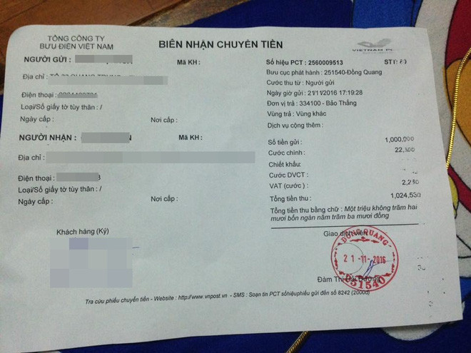 Ngoài ra cô nữ sinh 9X công khai vẫn chuyển cho nam thanh niên người yêu cũ số tiền 1 triệu đồng coi như một cách chấm dứt toàn bộ những sự lôi thôi làm ảnh hưởng đến cuộc sống của mình. "Một triệu này là tiền công buôn bán hàng của mình. Công sức lao động một tháng đủ để trả cho tình yêu chân thành một năm qua cũng đáng”, K.K.K tiết lộ. Và kết quả cuối cùng, anh chàng người yêu cũ kia đã rất hoan hỉ khi nhận được số tiền 1 triệu đó và ngay lập tức sử dụng vào việc mua sắm quần áo mùa đông, chụp ảnh khoe tưng bừng trên Facebook.