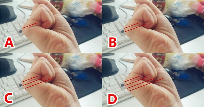 Có 2 đường chỉ. Người có 2 đường chỉ khi nắm bàn tay rất siêng năng, chăm chỉ. Họ thân thiện, khéo ăn nói nên dễ thích nghi với môi trường mới và được mọi người yêu quý. Người này sống rất quy củ, thích lẽ phải, ghét sự a dua, ninh nọt. Tuy nhiên, chính vì sự nguyên tắc đó mà đôi khi họ bị đánh giá là làm việc cứng nhắc, dập khuôn.