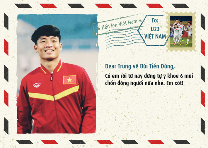 Quá vui mừng khi sút tung lưới U23 Iraq từ chấm 11 m ở loạt penalty, trung vệ Bùi Tiến Dũng cởi áo ăn mừng ngay trên sân cỏ. Khoảnh khắc này khiến nhiều cô gái "đổ rầm" và nhận anh chàng 6 múi là người yêu.