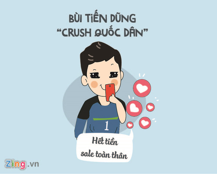 Sở hữu ngoại hình điển trai, những pha bắt bóng chuẩn mực, chàng thủ môn U23 Việt Nam đã "bắt trọn" trái tim của nhiều cô gái. Bùi Tiến Dũng với biệt danh "crush quốc dân" không ít lần khiến phái nữ "rung rinh" bởi hình ảnh, câu nói đáng yêu trên mạng xã hội.