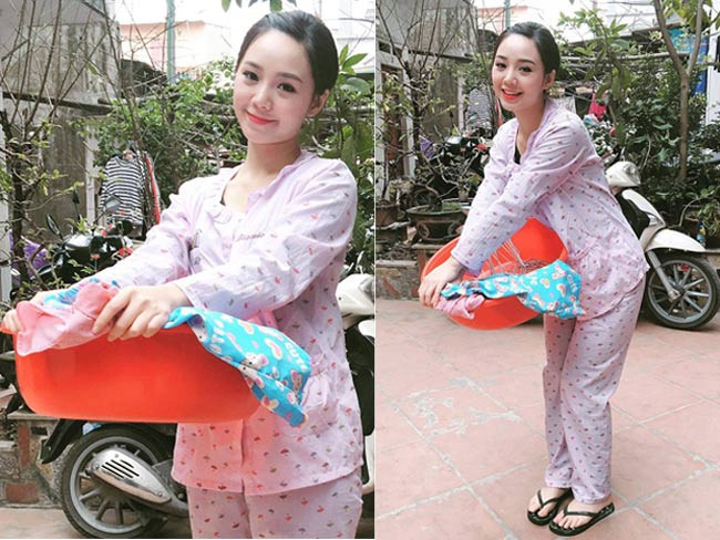 Quỳnh Cool "khác một trời một vực" khi "lột xác" thành gái quê.
