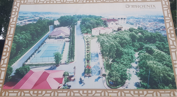 Vị trí quán bar xây trái phép trước đây là khu vực sân thể thao, tennis.
