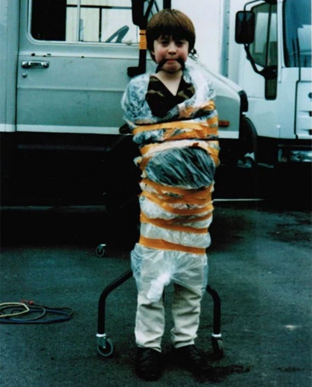 Daniel Radcliffe ở một cảnh trong phim "David Copperfield", 1999.