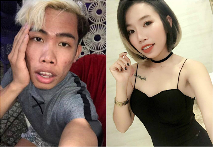 Như đã biết, Tùng Sơn - Sơn Chanh Ni, quê Trà Vinh (trái) từ giữa năm 2016 nổi lên cộng đồng mạng Việt như một "thảm họa" thực sự khi không có tài năng nhưng vẫn thu hút hàng trăm nghìn người theo dõi nhờ những hình ảnh, video "làm trò lố" và khuôn mặt xấu "ma chê quỷ hờn". Tùng Sơn "nổi tiếng" đến mức độ dường như ai cũng biết và bản thân Phạm Hồng Gia Thư (phải) đã vô tình gặp phải phiền phức khi khuôn mặt của cô có khá nhiều nét tương đồng với "công chúa Thủy Tề".