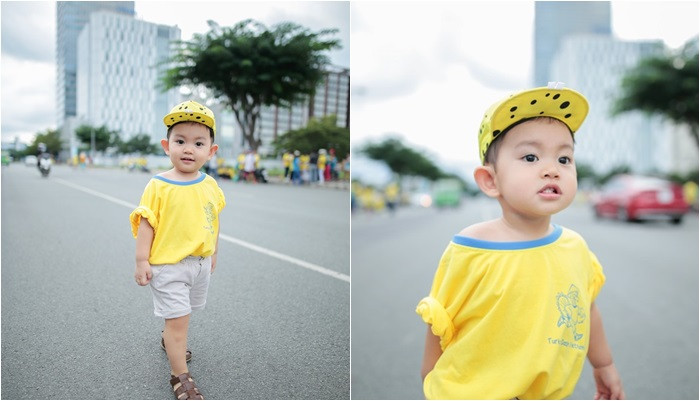 Từ khi xuất hiện thành viên nhí, Khánh Thi - Phan Hiển thường xuyên mang con trai cùng tham gia các hoạt động thiện nguyện. Kubi được ban tổ chức Turkey Dash - Nụ cười Việt Nam dành tặng vai trò "đại sứ nhí" của chương trình.