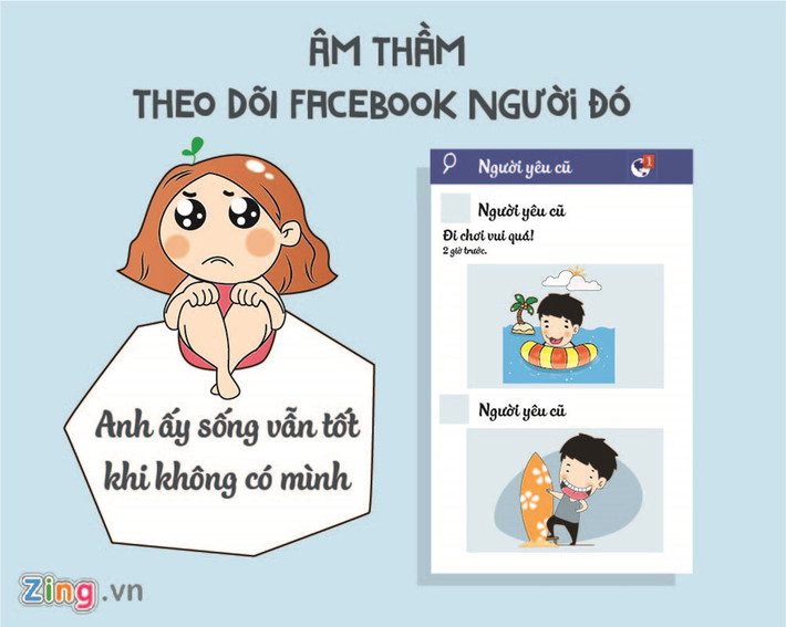 Không ít người có thói quen âm thầm theo dõi Facebook của người yêu cũ. Điều đó chứng tỏ bạn còn rất quan tâm và muốn biết người ấy hiện tại ra sao. Đừng dại dột để rồi mất ngủ cả đêm khi nhớ về quá khứ đã yên giấc.
