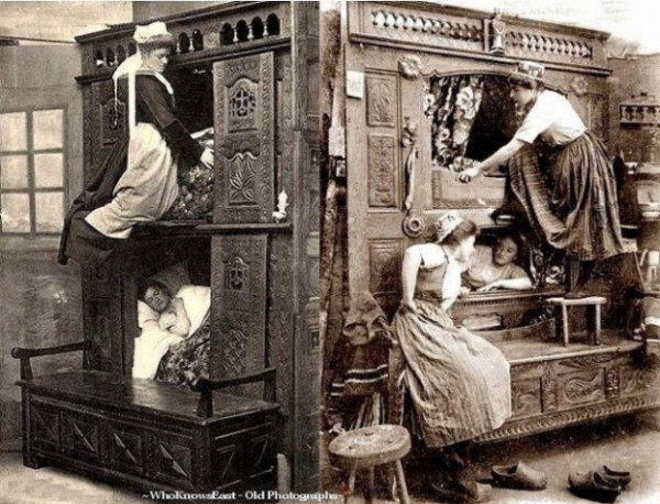 Một phòng ngủ cho người giúp việc, Anh, năm 1843.