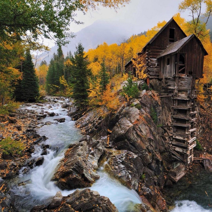 Crystal Mill tại tiểu bang Colorado, Mỹ. Ảnh: The Denver City Page.