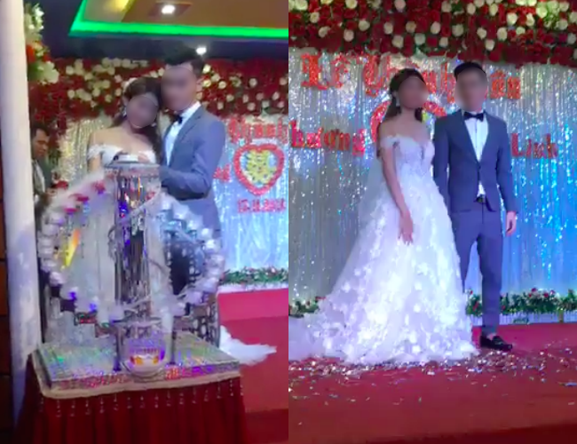 Được biết đám cưới của L. và Th. được tổ chức tại một nhà hàng khá sang trọng ở Phú Yên. Sau khi đám cưới diễn ra, ông Trần Văn D. - bố của L. đã tiết lộ một thông tin thực sự sốc trên báo Đất Việt về việc bản thân ông cùng mẹ của L., những người thân thiết trong gia đình nhà trai đều không đến dự đám cưới và lý do họ không đến là vì không được mời. Thậm chí trước đó, ông D. và gia đình hoàn toàn không biết gì về việc L. và Th. sẽ tổ chức đám cưới.