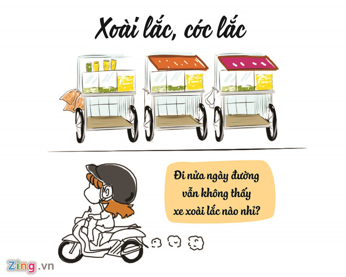 Mùa hè năm 2016, xoài lắc "làm mưa làm gió" tại Sài Gòn. Dọc các con phố, ngõ hẻm đều ngập tràn các xe đẩy bán "họ nhà lắc". Giờ đây, món ăn vặt này không còn được ưa chuộng, kéo theo đó là loạt xe xoài cũng mất hút.