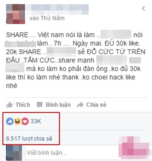 Sau 20 giờ đăng, dòng trạng thái của nam thanh niên trẻ đã được 33.000 like và hơn 6 nghìn lượt chia sẻ. Và đúng như lời đã hứa, chàng trai này đã làm một việc mà chưa ai dám làm, bốc toàn bộ "chất xú uế" và nước bồn cầu bôi lên đầu để chứng minh hành động đã nói là làm.