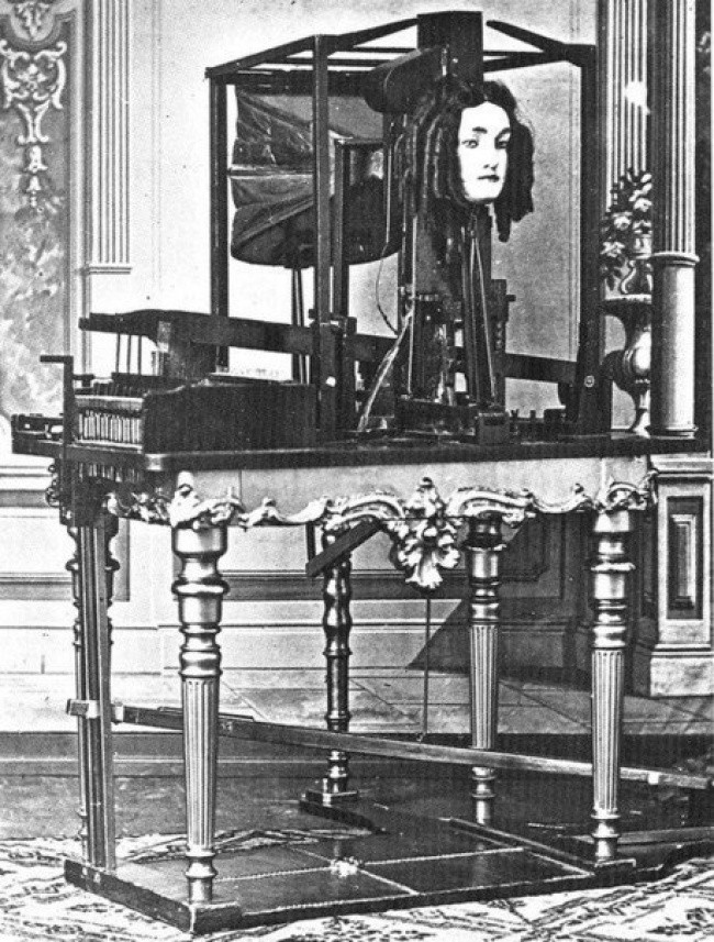 Euphonia tự động có thể bắt chước giọng nói của con người, thập niên 1860.