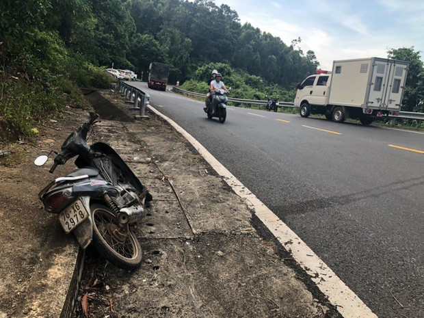 Chiếc xe của đối tượng bỏ lại.
