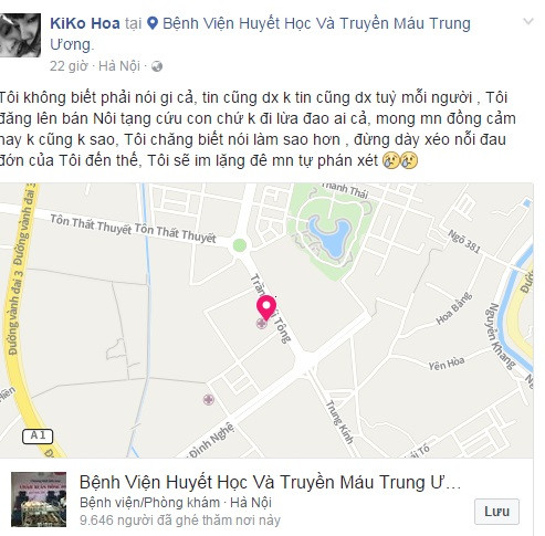 Khi câu chuyện của mẹ con chị Hoa được chia sẻ rộng rãi, không ít người chưa tìm hiểu cụ thể đã vội vàng phán xét và cho rằng người mẹ 9X đang cố ý lừa đảo rao bán nội tạng để trục lợi cá nhân. Nhiều người còn điện thoại đến chỉ trích và mạt sát chị, cố nuốt tủi hờn chị Hoa lại gắng gượng cố gắng vì con. Chị Hoa đau đớn chia sẻ, những người nghĩ chị xấu xa đâu thể hiểu, vì rơi vào hoàn cảnh cùng cực chị mới phải rao bán nội tạng cứu con.