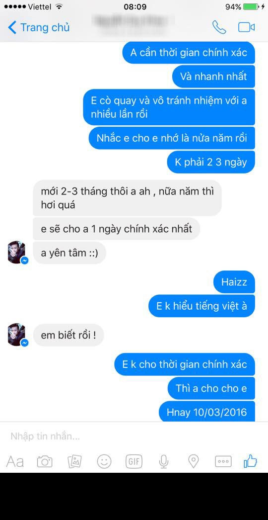 Bức xúc việc đòi tiền Kh nhưng hắn không trả, anh P. buộc lòng phải tung loạt ảnh chụp tin nhắn giữa anh và Kh lên mạng để vạch mặt hot boy sống ảo, giả danh công tử, chuyên xài tiền chùa từ người khác và bám váy đàn bà để ăn chơi. Anh P. cảnh báo các cô gái đừng để vẻ bề ngoài bóng bẩy của Kh đánh lừa họ. Trang cá nhân của Kh giao bán hàng hiệu nhưng thực chất cũng chỉ là để “làm màu” mà thôi.