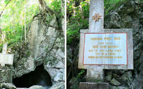 Và cuối cùng, không thể quên khu di tích Pác Bó, gắn với hang Pác Bó, nơi Hồ Chủ tịch sống và làm việc trong giai đoạn từ 8/2 tới cuối tháng 3/1941.
