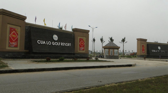 Dự án Tổ hợp sân golf, khách sạn, biệt thự của Công ty cổ phần Golf Biển Cửa Lò được UBND tỉnh Nghệ An cấp giấy chứng nhận đầu tư lần đầu vào ngày 27/4/2007. (Ảnh: Thương Trường).