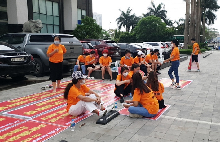 Các cư dân Anland Lake View đang vô cùng bức xúc.