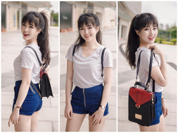 Đây là bức ảnh chụp khi còn để tóc dài của Kiều Trinh, từng hút hàng chục nghìn lượt like trên mạng xã hội. Có thể thấy dù để kiểu tóc nào, ăn mặc theo phong cách nào thì hot girl Sài thành này vẫn rất xinh đẹp, dễ thương. Kiều Trinh cũng khiến rất nhiều cô gái trẻ ghen tị bởi dường như cô "mặc gì cũng đẹp".