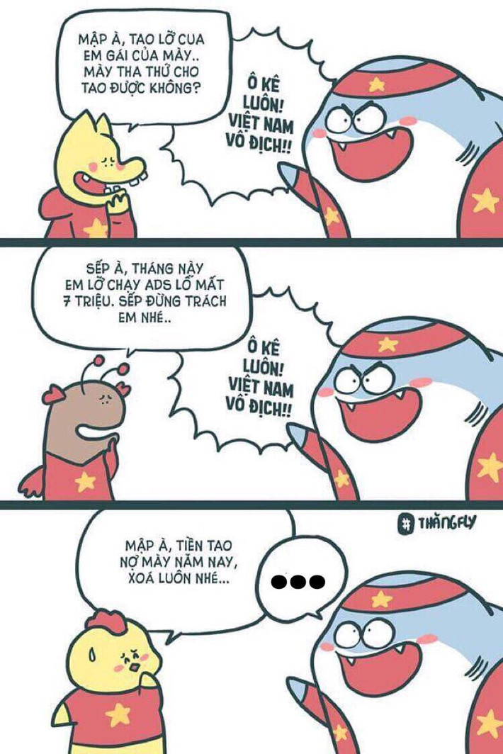 "Lúc này chỉ cần Việt Nam vô địch là trên hết, những thứ khác có hay không có đều không quan trọng", nickname Trần Tâm chia sẻ. Tâm trí người hâm mộ hiện tại chỉ trông chờ vào trận đấu ngày mai. Ảnh: Thăng Fly.
