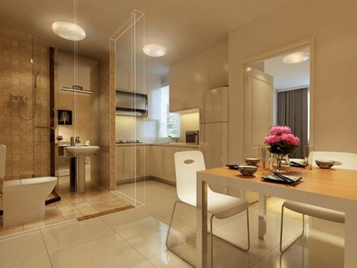 Cửa nhà vệ sinh và nhà bếp đối nhau: Để tiết kiệm diện tích và tăng sự thuận tiện, nhiều gia chủ bố trí cửa nhà vệ sinh và bếp đối diện nhau, điều này phạm vào lỗi “Hạ Thủy” trong phong thủy. Nhà bếp đại diện cho tài vận, theo cách bố trí này thì đường phát tài của gia chủ sẽ bị khí ô uế trong nhà vệ sinh ảnh hưởng, dẫn đến càng ngày càng sa sút. Căn nhà phạm lỗi phong thủy này nên thay đổi cửa của nhà vệ sinh hoặc nhà bếp, nếu không thì treo rèm trước cửa nhà vệ sinh và dùng các đồ vật phong thủy như xâu Ngũ Đế, Hồ Lô để trấn.
