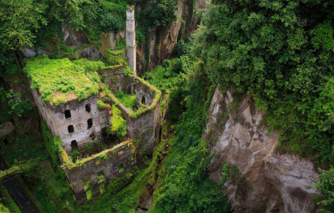 Thị trấn Sorrento ở Italia bị bỏ hoang từ lâu hiện được phủ một màu xanh của cây dại.