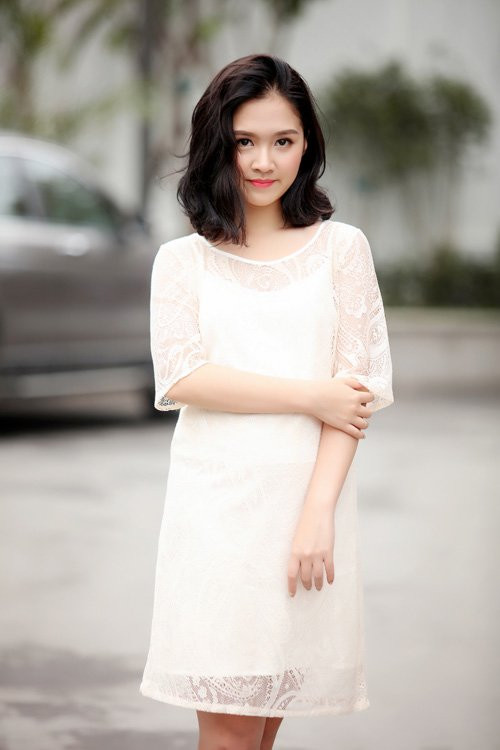 Vẻ đẹp tràn đầy sức sống của hoa khôi 19 tuổi.
