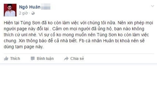 Những suy đoán trên hoàn toàn là có lý bởi hiện tại mỗi lượt like, mỗi một người theo dõi trên fanpage của Tùng Sơn có thể tạo ra lợi nhuận cho bản thân công chúa thủy tề và những người đứng sau. Và với phong cách vốn có của mình, khả năng "miễn dịch" với mọi lời chỉ trích của Tùng Sơn và các cộng sự thì dường như không thể có câu chuyện nào mà họ không thể nghĩ ra để "diễn" với dân mạng. "Không biết đến bao giờ Tùng Sơn mới thôi bị người khác tố và cũng thôi đi tố người khác?" - đó là một câu hỏi thực sự khó giải đáp. Ảnh: Facebook.