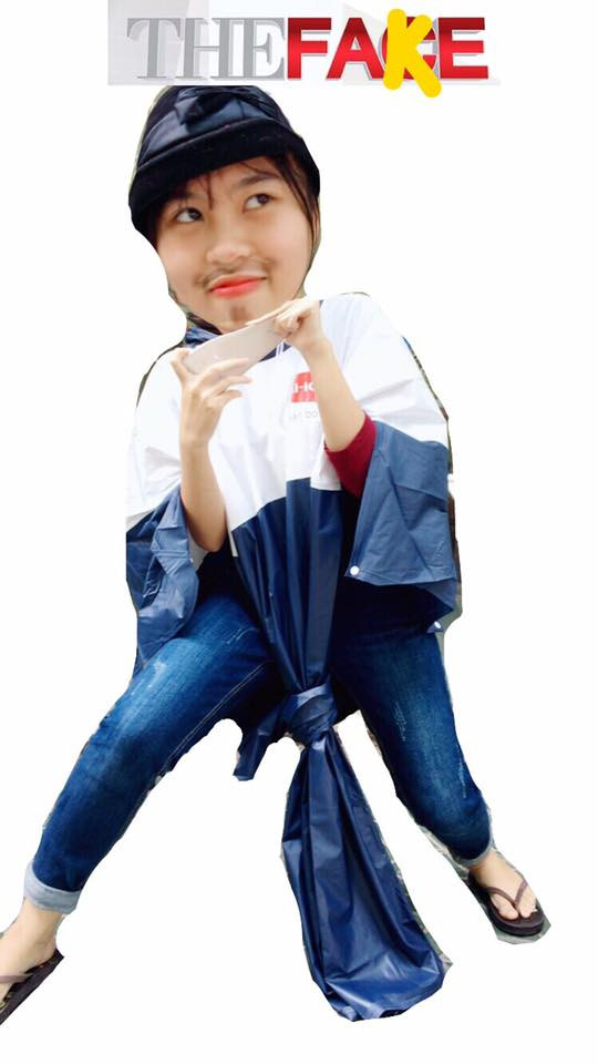 Thảm họa The Face đã xuất hiện qua con mắt sáng tạo, tinh nghịch của cô gái này.