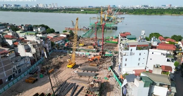 Tiến độ cầu vượt sông Hồng hơn 16.000 tỷ đồng sau hơn 8 tháng khởi công