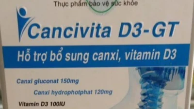 Thu hồi 2 lô sản phẩm Cancivita D3-GT của Công ty Hương Hoàng
