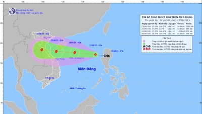 Áp thấp nhiệt đới sắp mạnh lên thành bão, ảnh hưởng tới vùng biển Nghệ An, Huế