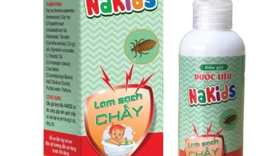 Thu hồi lô dầu gội dược liệu Nakids làm sạch chấy