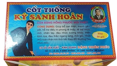 Thu hồi công bố 5 sản phẩm của Hộ kinh doanh Đặng An Khang