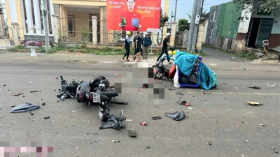 Xe máy tông nhau, 2 người thương vong ở Lâm Đồng