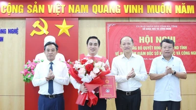 Ông Lê Thành Đông giữ chức Giám đốc Sở Khoa học và Công nghệ Hà Tĩnh