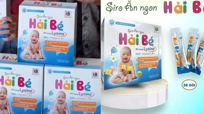 Thu hồi toàn quốc lô sản phẩm Siro ăn ngon Hải Bé giả 