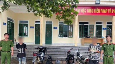 Bắt nóng 2 đối tượng chuyên trộm xe máy ở Hà Tĩnh