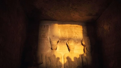 Hiện tượng ánh sáng kỳ bí ở đền thờ pharaoh Ramses II 