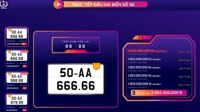 Biển số “siêu vip” 88A-888.88 chuẩn bị lên sàn đấu giá