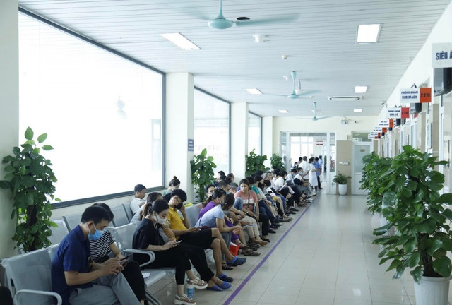 Bệnh viện K tiếp đón hơn 2.000 lượt bệnh nhân đến khám mỗi ngày. Ảnh: BVCC Bệnh viện K tiếp đón hơn 2.000 lượt bệnh nhân đến khám mỗi ngày. Ảnh: BVCC