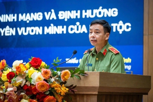 Thiếu tướng Lê Xuân Minh, Cục trưởng Cục An ninh mạng và Phòng chống tội phạm sử dụng công nghệ cao (A05 - Bộ Công an). Ảnh Minh Sơn le-xuan-minh.jpg