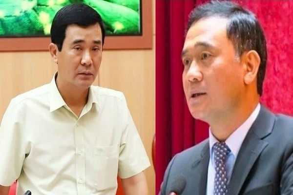 Bị can Hồ Đại Dũng (trái) và ông Ngô Ngọc Đức. ho-dai-dung.jpg
