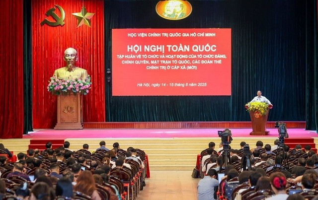 Hội nghị tập huấn toàn quốc bế mạc sáng nay. Ảnh: VGP hoi-nghi-toan-quoc.jpg