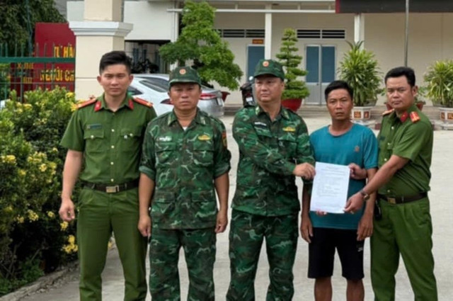 Đối tượng Nguyễn Văn Tài (27 tuổi) bị bắt giữ về hành vi giết người và đang bỏ trốn tại Campuchia. Ảnh: Đồn Biên phòng cửa khẩu Mỹ Quý Tây. giet-nguoi-1.jpg