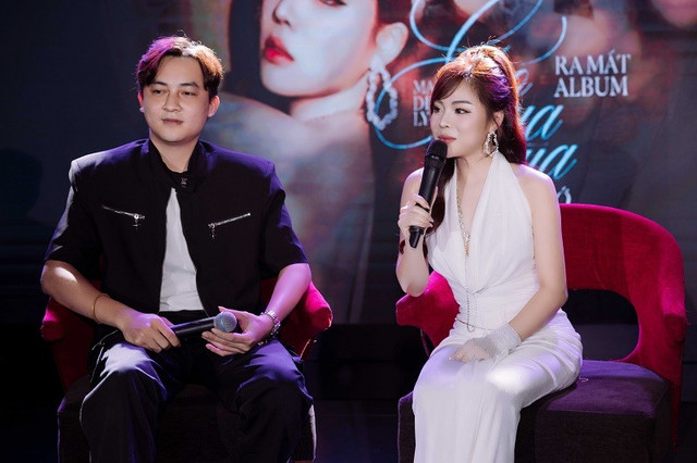 Mai Diệu Ly trong buổi ra mắt album. Ảnh: NVCC mdl-4.jpg