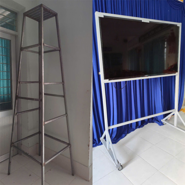 Những sản phẩm do ông Tâm làm đang được nhà trường sử dụng. Ảnh: L.T anh-2.jpg