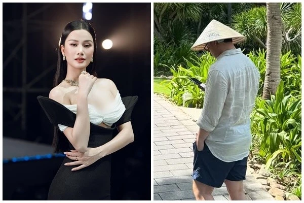 Á hậu Hương Ly liên tục úp mở hình ảnh bạn trai 